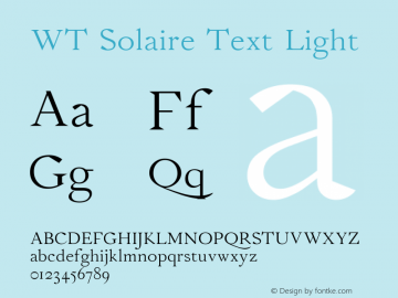 WT Solaire Text Light Version 4.000 | web-TT图片样张