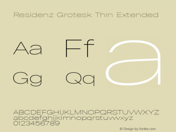 ResidenzGrotesk-ThinExt 1.100 | vf-rip DC20200925图片样张