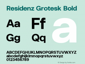 Residenz Grotesk Bold 1.100V图片样张