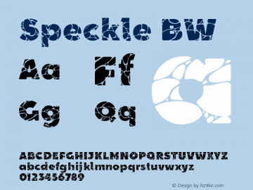 Speckle BW Version 1.000图片样张