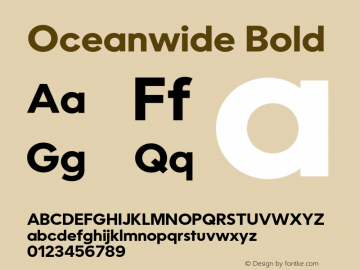 Oceanwide-Bold 1.003图片样张