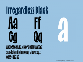 Irregardless Black Version 1.000 | web-TT图片样张