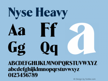 Nyse Heavy Version 1.000 | web-TT图片样张