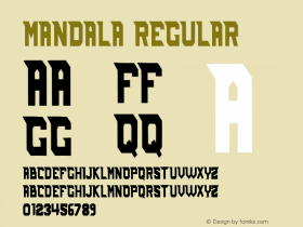 Mandala Version 1.001;Fontself Maker 3.5.4图片样张