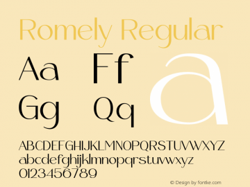 Romely W05 Light Version 1.00图片样张