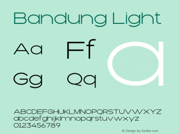 Bandung Light Version 1.00;July 6, 2021图片样张