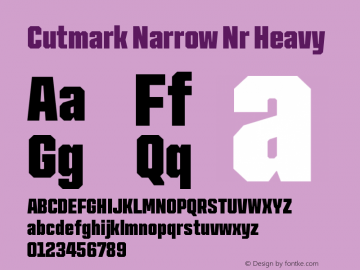 Cutmark Narrow Nr Heavy Version 1.000图片样张
