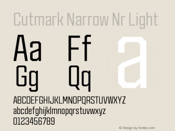 Cutmark Narrow Nr Light Version 1.000图片样张