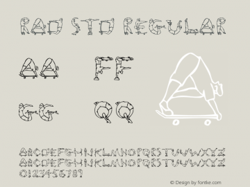 Rad Std Regular OTF 1.018;PS 001.002;Core 1.0.31;makeotf.lib1.4.1585 Font Sample