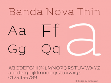 Banda Nova Thin Version 1.000图片样张