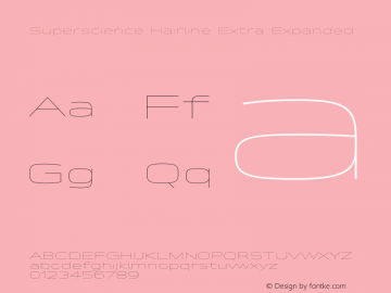 Superscience-HairlineExtExp Version 1.000图片样张