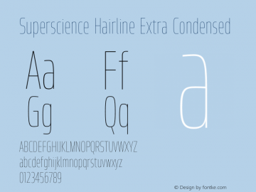 Superscience-HairlineXCn Version 1.000图片样张