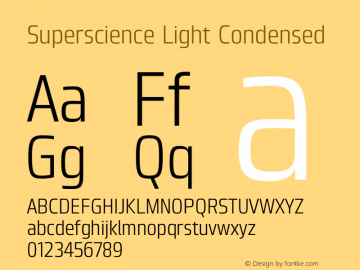 Superscience-LightCondensed Version 1.000图片样张