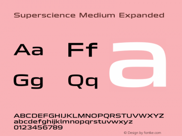 Superscience-MediumExpanded Version 1.000图片样张