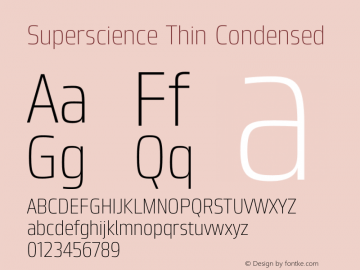 Superscience-ThinCondensed Version 1.000图片样张