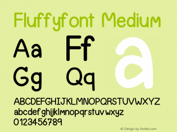 Fluffyfont Version 001.000图片样张