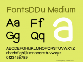 FontsDDu Version 001.000图片样张