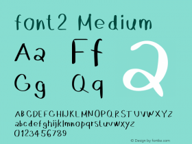 font2 Version 001.000图片样张