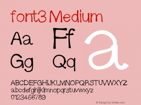 font3 Version 001.000图片样张