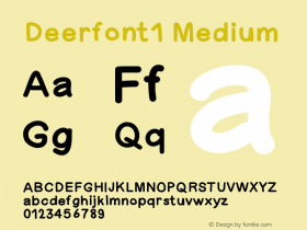 Deerfont1 Version 001.000图片样张