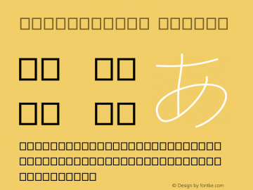 unnamedfont Version 001.000图片样张