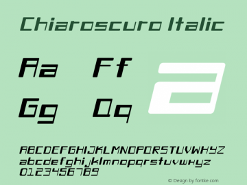 Chiaroscuro-Italic Version 1.000图片样张