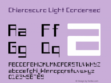 Chiaroscuro-LightCondensed Version 1.000图片样张