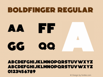 Boldfinger Version 1.00 December 23, 2020, initial release图片样张