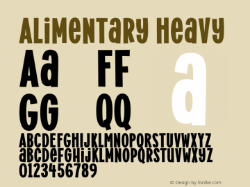 Alimentary Heavy Regular Version 1.000 | w-rip DC20190705图片样张