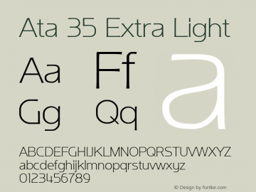 Ata 35 Extra Light Version 1.001 | web-TT图片样张