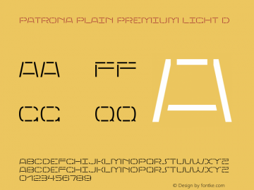 Patrona Plain Premium Light D Version 1.000;FEAKit 1.0图片样张