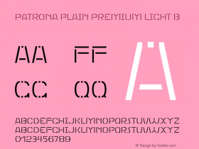 Patrona Plain Premium Light B Version 1.000;FEAKit 1.0图片样张