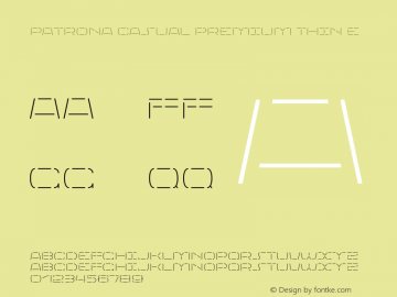 Patrona Casual Premium Thin E Version 1.000;FEAKit 1.0图片样张