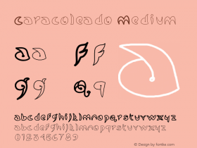 Caracoleado Medium Version 001.000 Font Sample