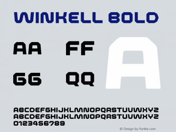 Winkell-Bold Version 1.000图片样张