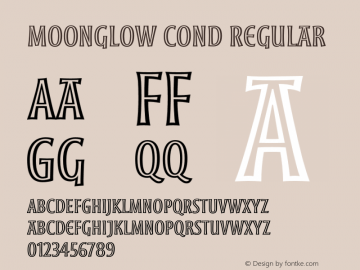 Moonglow Cond Regular OTF 1.003;PS 001.000;Core 1.0.27;makeotf.lib(1.11)图片样张