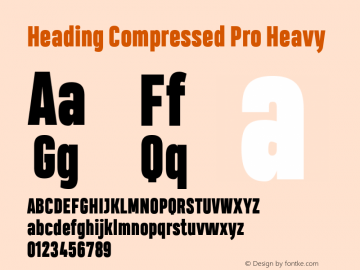 Heading Compressed Pro Heavy Version 1.001图片样张