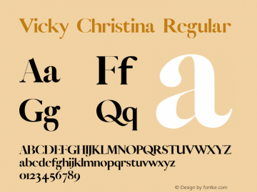 Vicky Christina Version 1.031;Fontself Maker 3.5.1图片样张