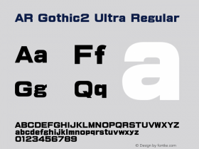 AR Gothic2 Ultra Version 2.10图片样张