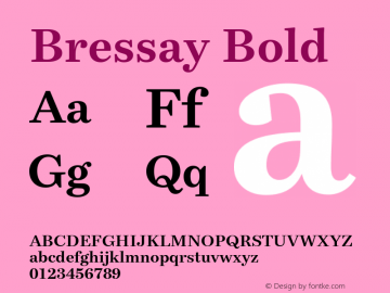Bressay Bold Version 2.000图片样张