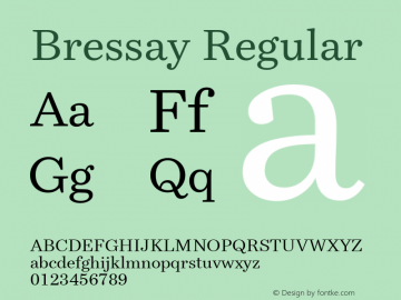 Bressay Regular Version 2.000图片样张