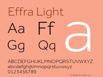 Effra Light Version 2.010图片样张