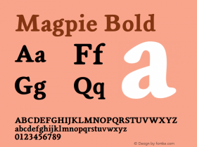 Magpie Bold Version 1.102图片样张