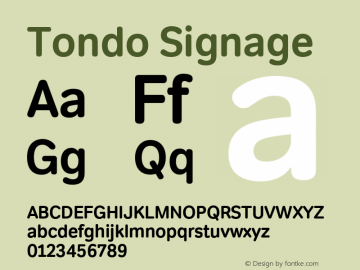 Tondo Signage Version 1.013图片样张