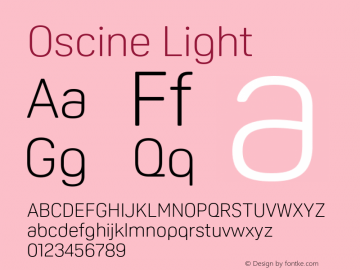 Oscine Light Version 2.000图片样张