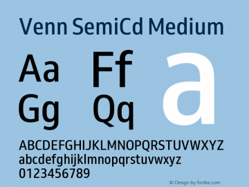 Venn SemiCd Medium Version 1.000图片样张