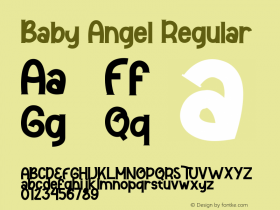 Baby Angel Version 1.00;November 10, 2020;FontCreator 12.0.0.2525 64-bit图片样张