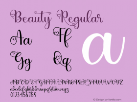 Beauty Version 1.002;Fontself Maker 3.5.1图片样张