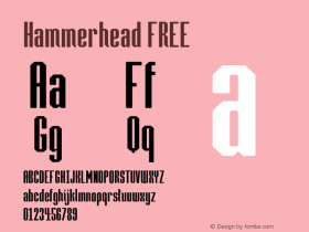 Hammerhead FREE Version 1.002;Fontself Maker 2.0.4图片样张