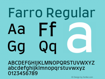Farro Regular Version 1.101图片样张